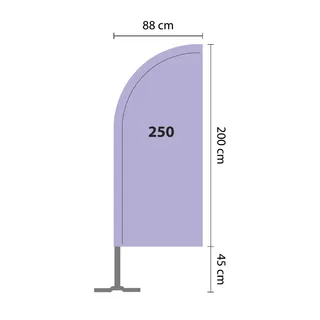 Beach vlajka BEACH FLAG 250